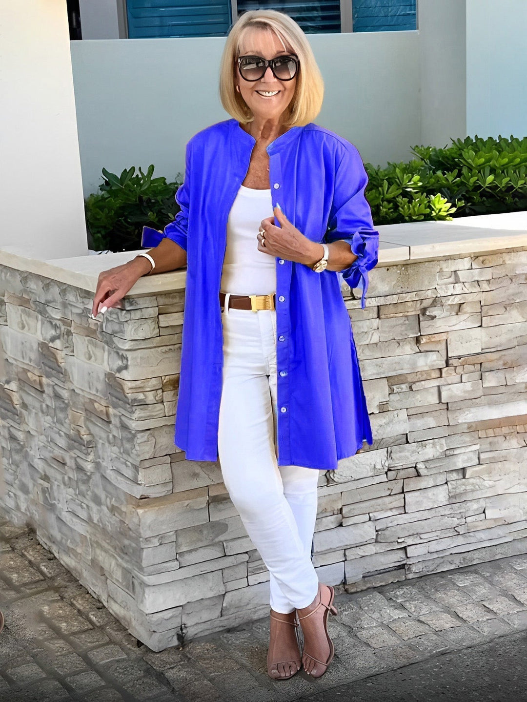 Celina - Classy Long Shirt Jacket
