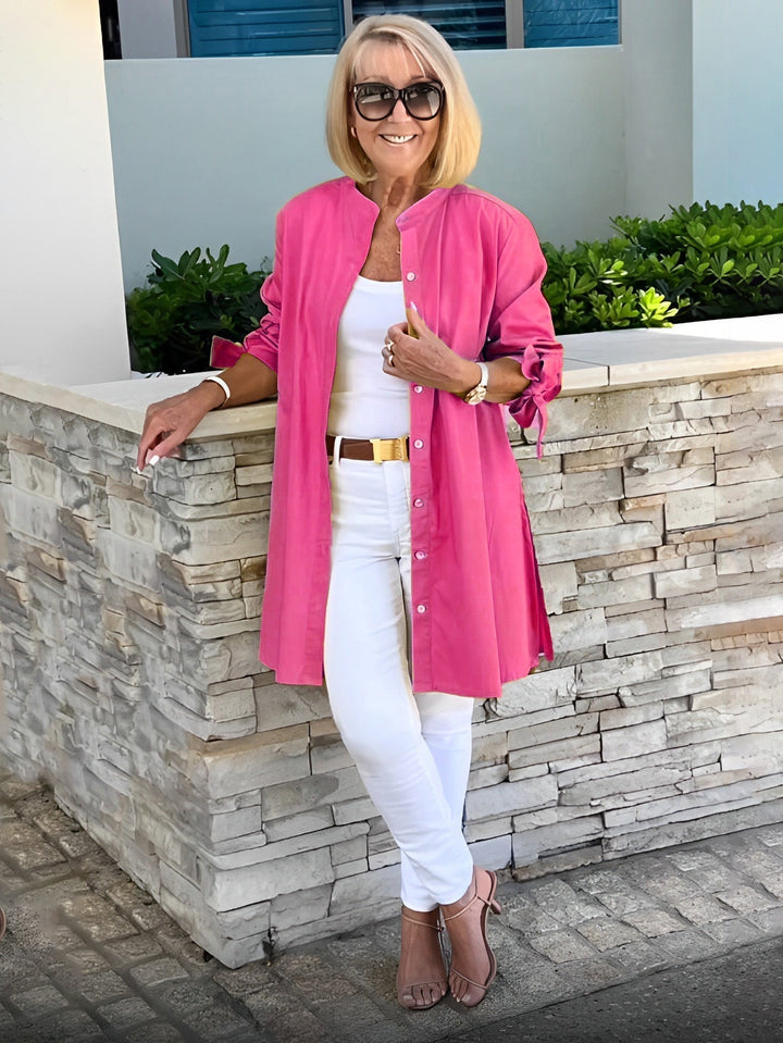 Celina - Classy Long Shirt Jacket