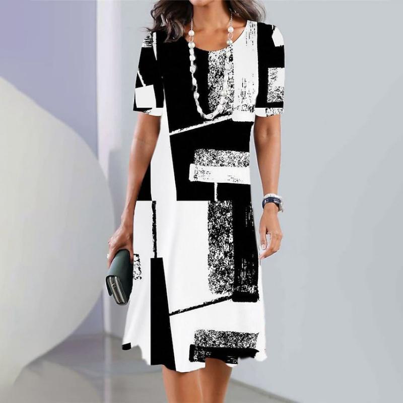 Cecilia - Casual Colorblock Dress