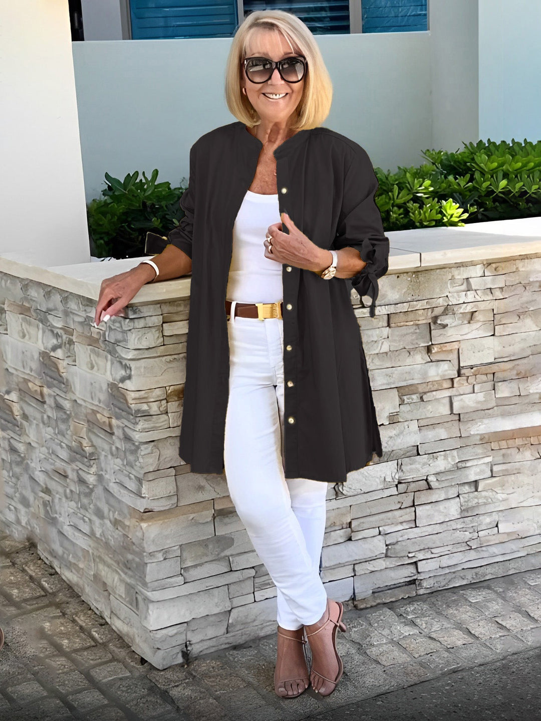 Celina - Classy Long Shirt Jacket