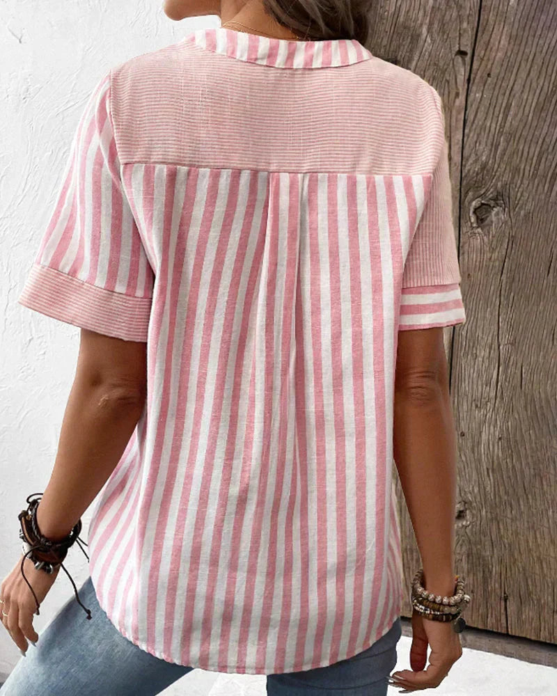 Naomi | Classic Striped Top