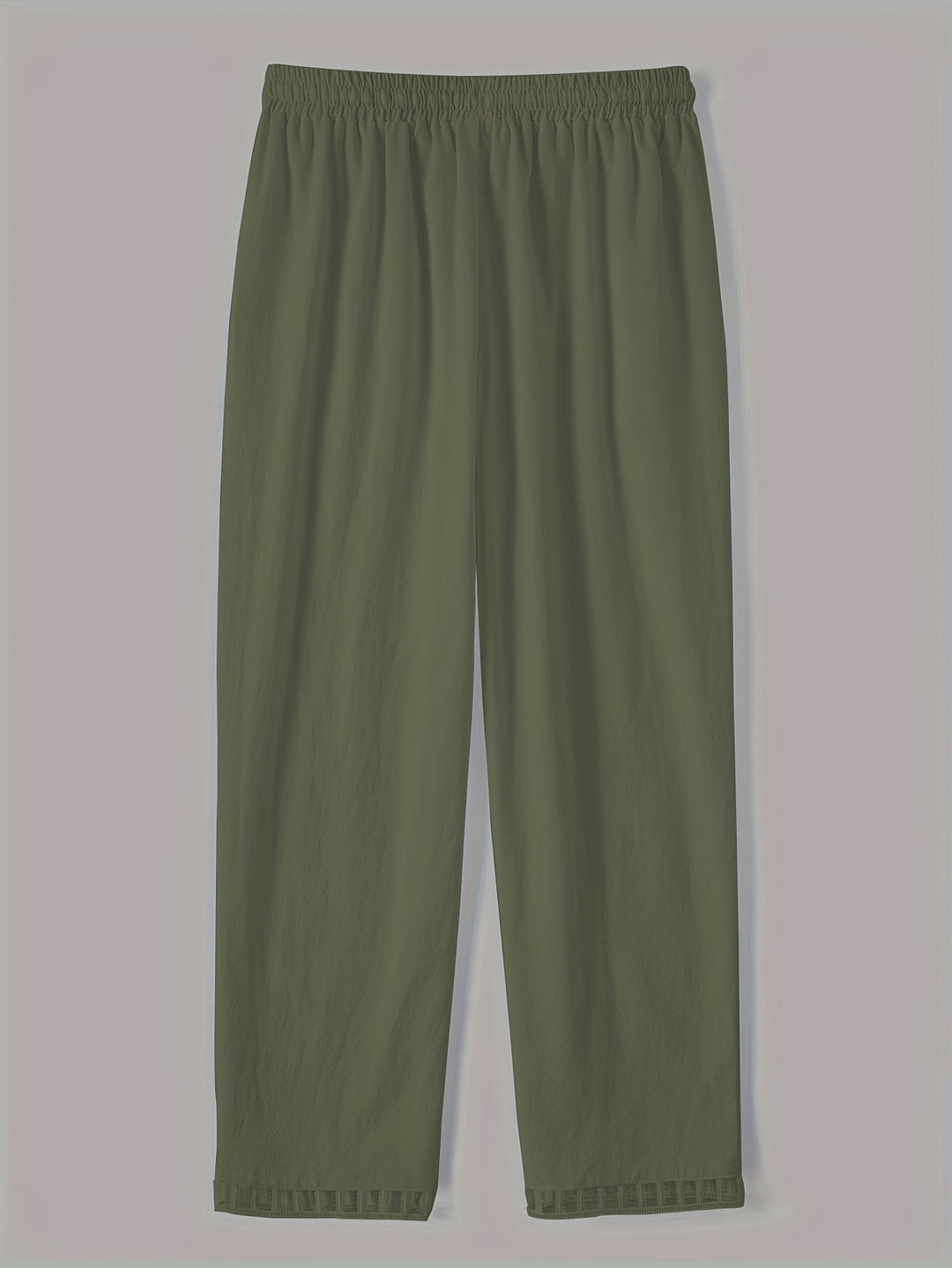 Lena - Contrast Trim Cropped Pants