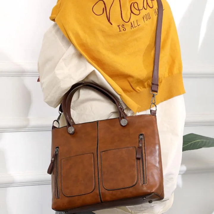 Maelis™ - Leather Shoulder Bag