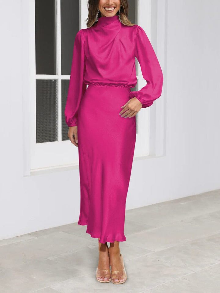 Evelyn™ | Elegant Silk Long-Sleeve Robe