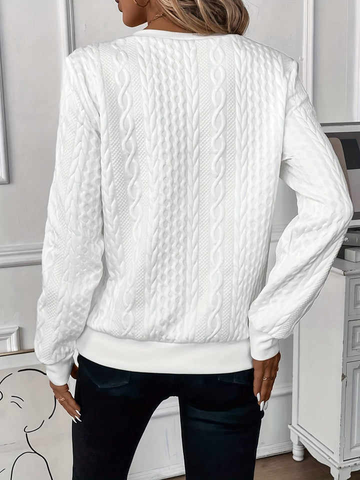 Emma |  Elegant Quarter-Zip Sweater