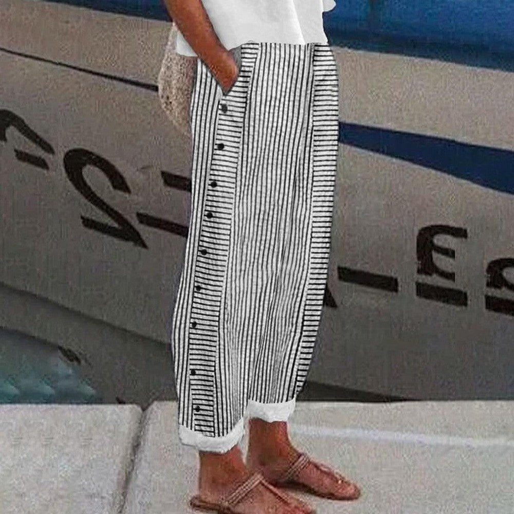 Caroline | Linen-blend trousers