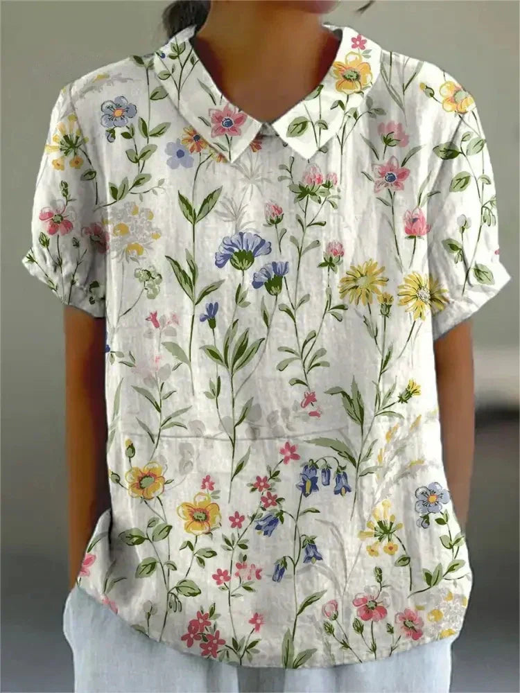 Marlene – Vintage Print Shirt