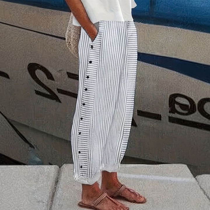 Caroline | Linen-blend trousers