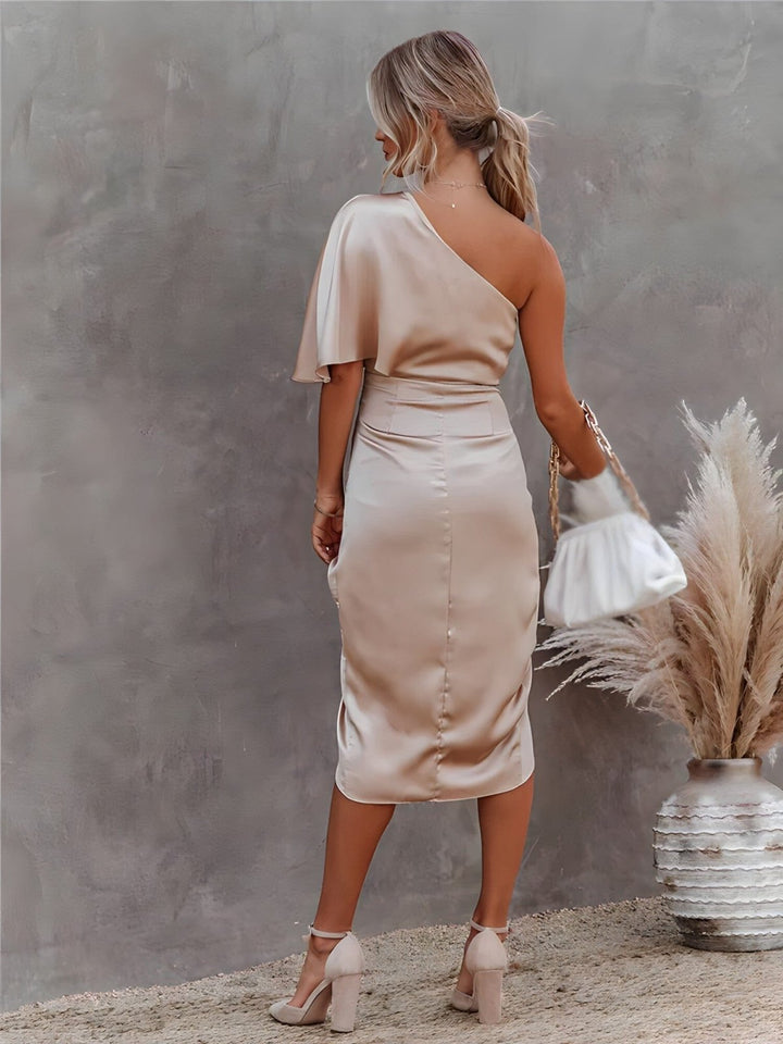 Kyra™ | Elegant Silk Robe with Slit