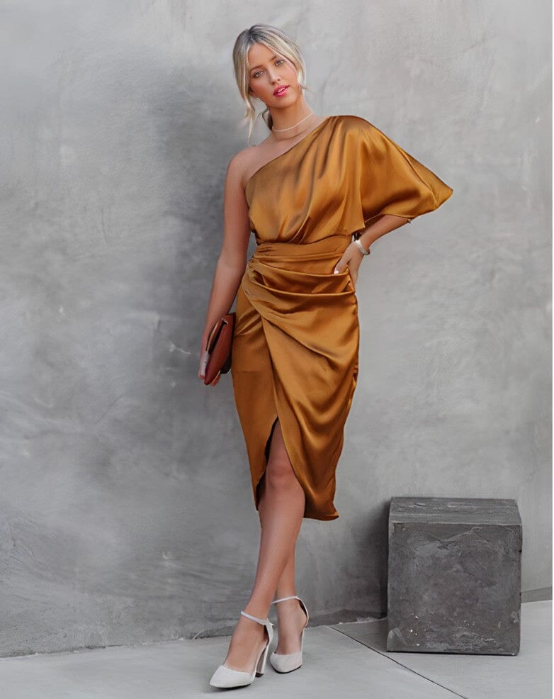 Kyra™ | Elegant Silk Robe with Slit