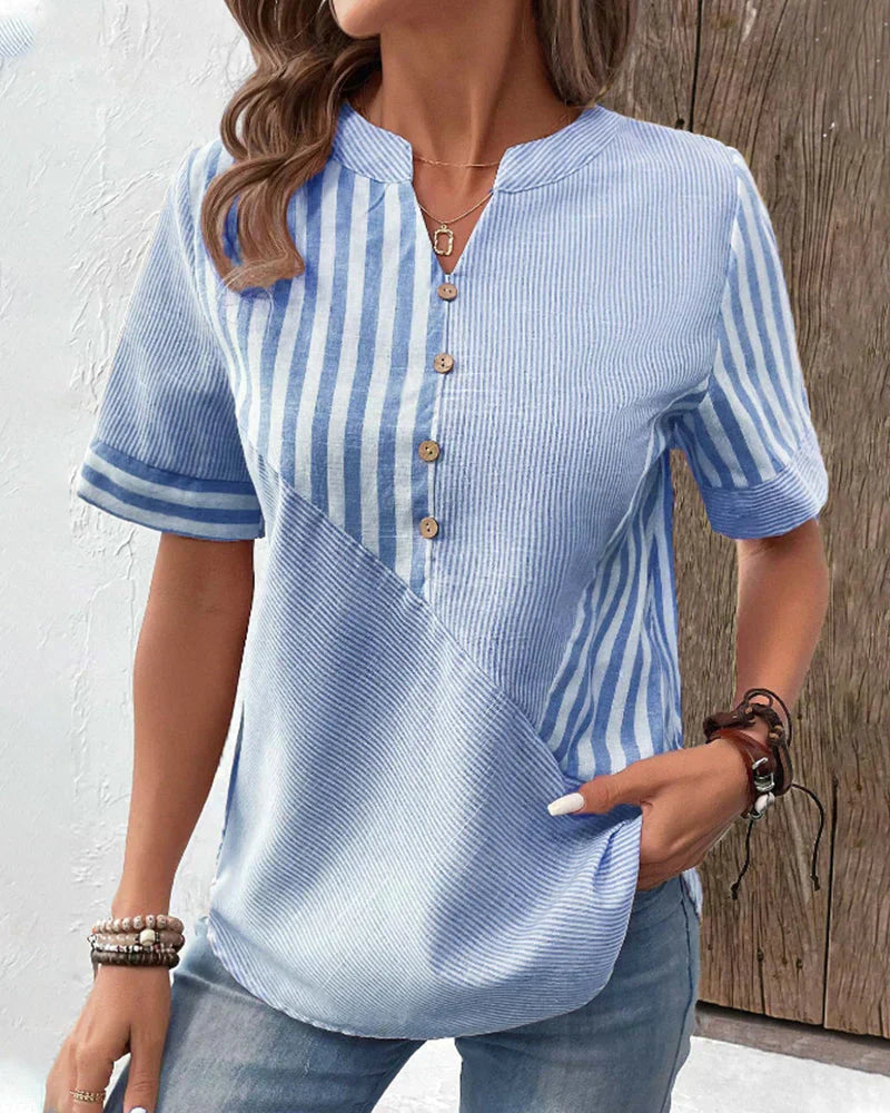 Naomi | Classic Striped Top