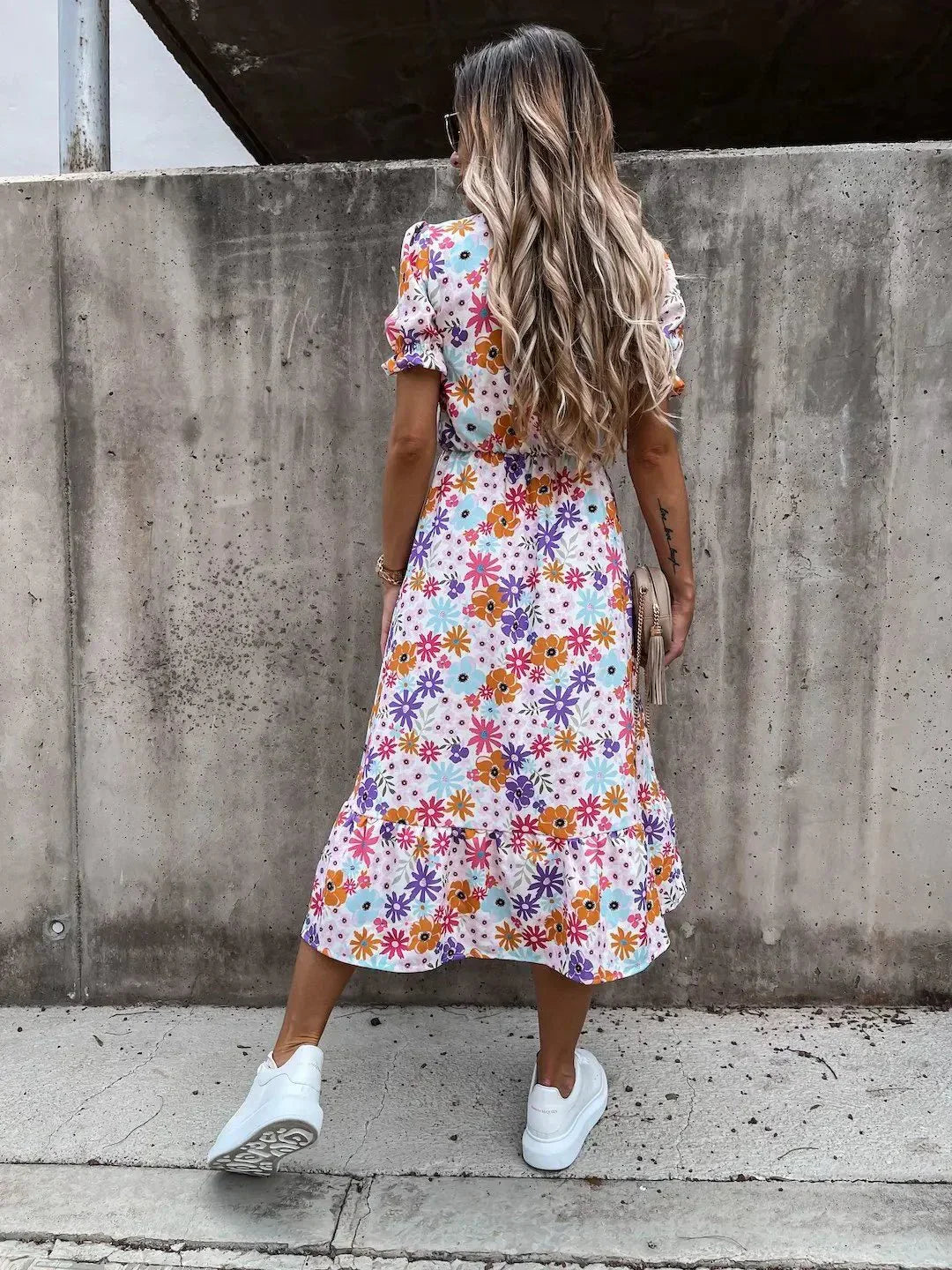 Naila™ | Elegant Floral Dress