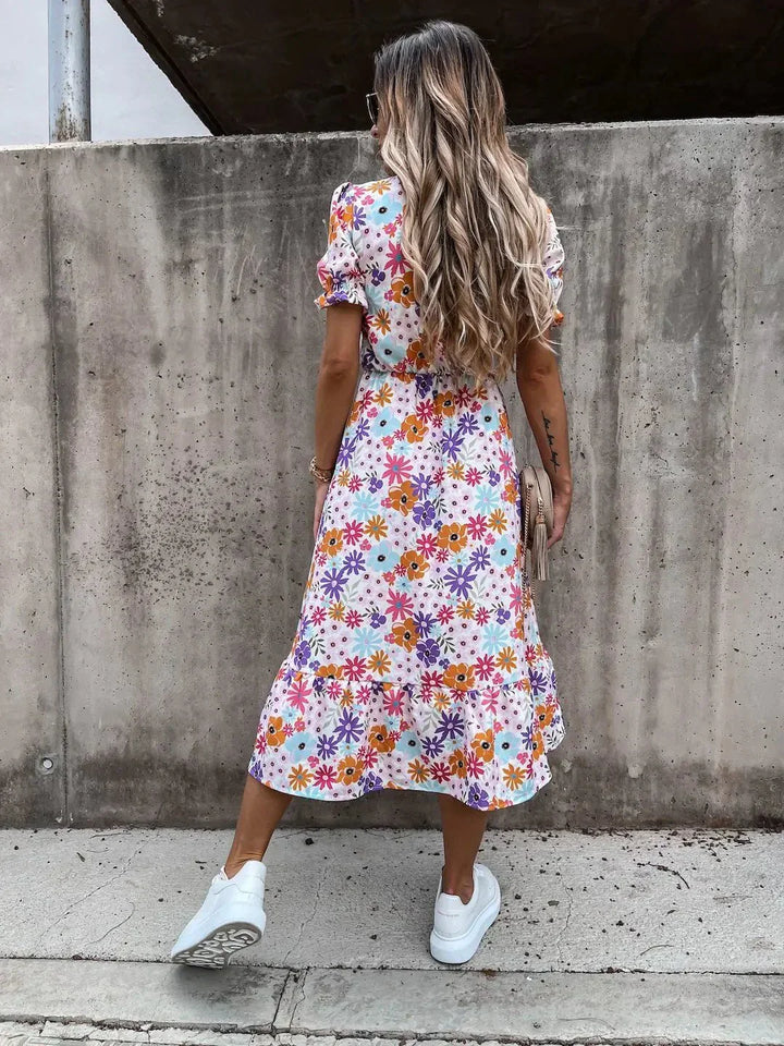 Naila™ | Elegant Floral Dress