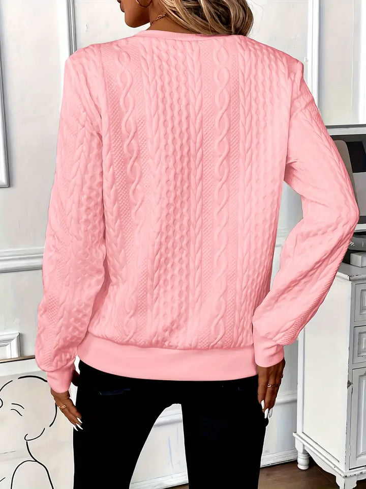 Emma |  Elegant Quarter-Zip Sweater