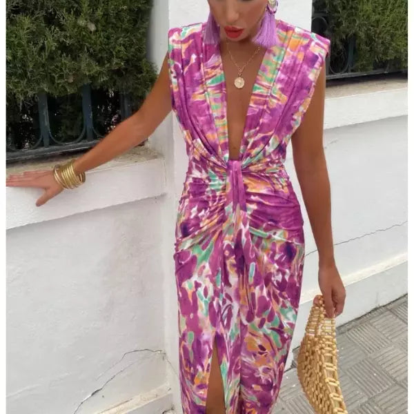 Maud | Vibrant Midi Dress