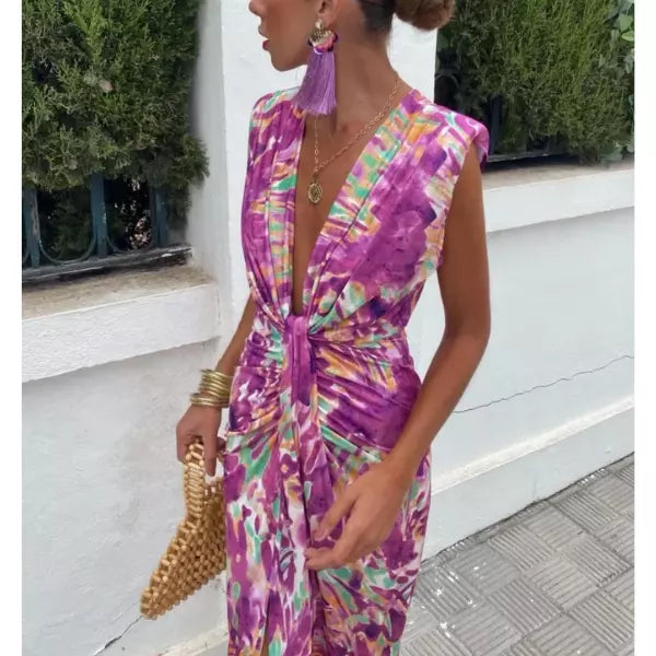 Maud | Vibrant Midi Dress