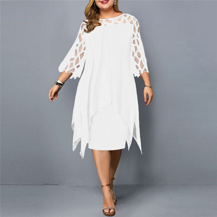 Isabella | Chic Plus Size Midi Dress for Modern Women