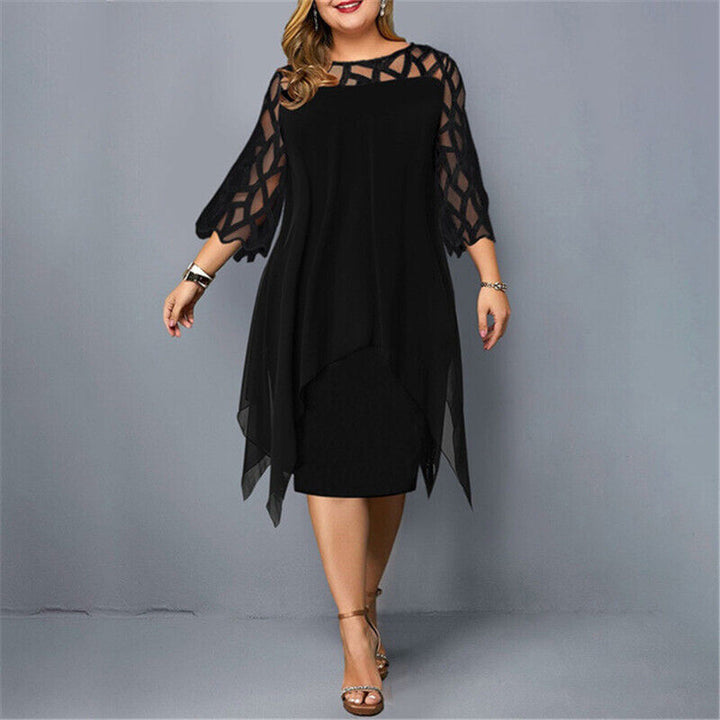 Isabella | Chic Plus Size Midi Dress for Modern Women