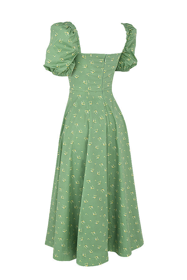 Ailene™ - Bloom Puff Sleeve Dress