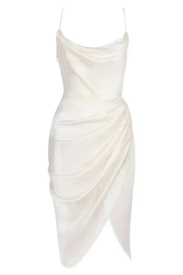 Scarlett™ | Luxury Silk Maxi Robe with Corset