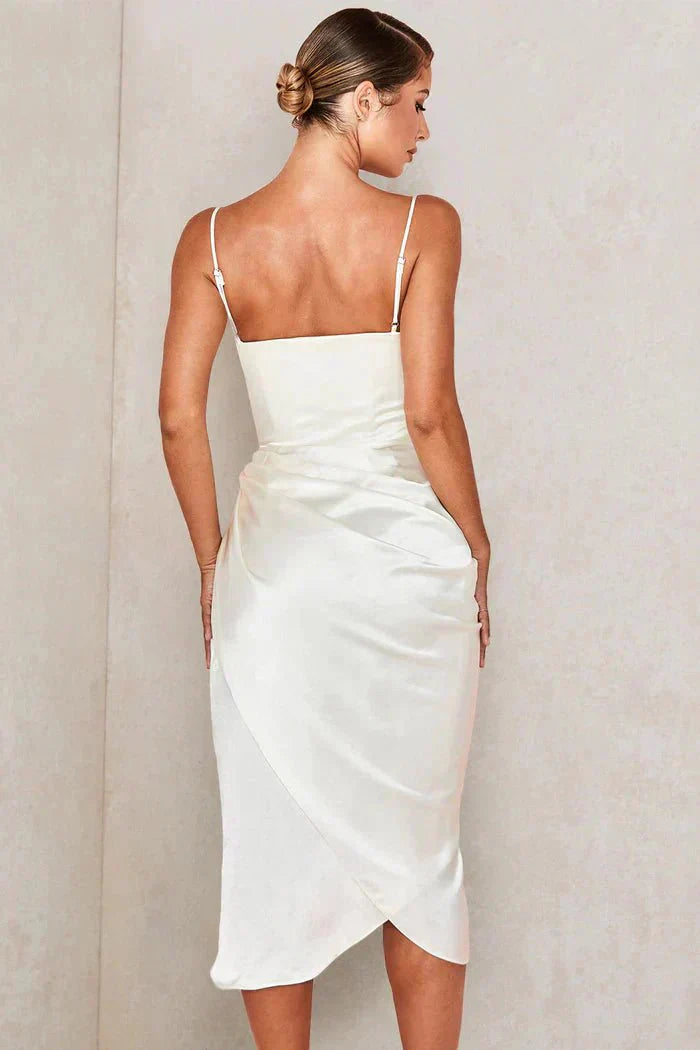 Scarlett™ | Luxury Silk Maxi Robe with Corset