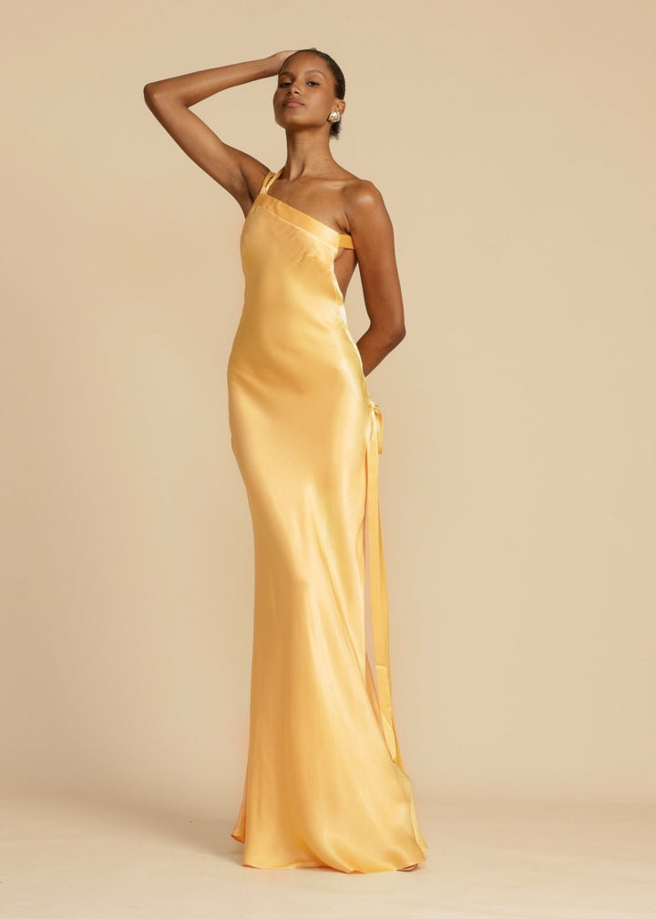 Sophia™ | Maxi silk robe with elegant straps