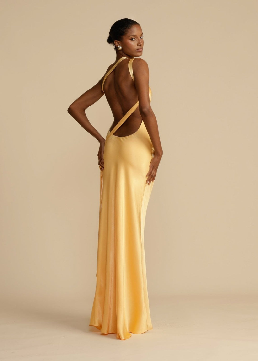Sophia™ | Maxi silk robe with elegant straps