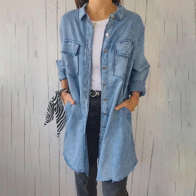 Valentina | Oversized Denim Shirt