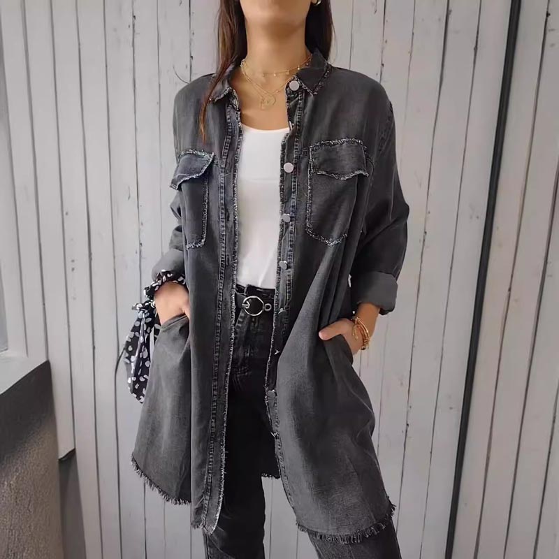 Valentina | Oversized Denim Shirt