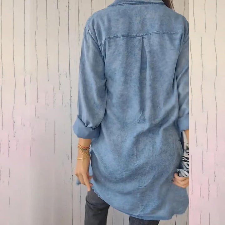 Valentina | Oversized Denim Shirt
