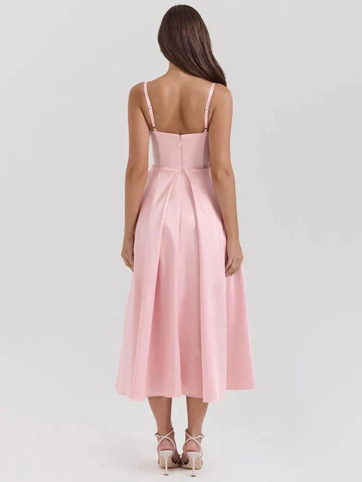 Tiffany™ | Luxury Satin Slip Dress with Thin Straps