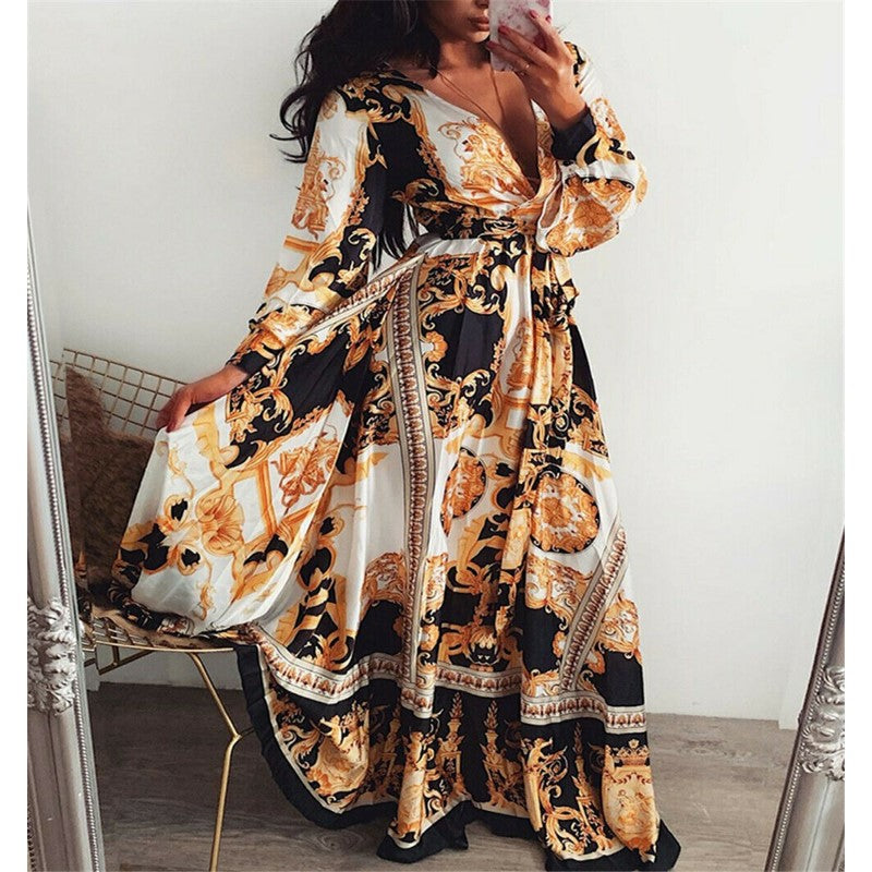 Valentina™ - Boho Printed Dress